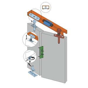 Комплект для раздв.двер. BIFOLD L=1