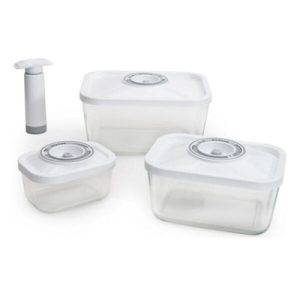 Контейнеры для вакуумных упаковщиков STATUS VAC-Glass-Set White
