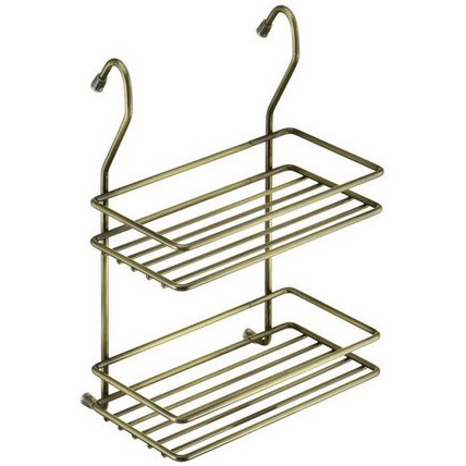 Корзина на рейлинг Крокус узкая 2-х ярусная бронза Корзина на рейлинг Крокус узкая 2-х ярусная бронза