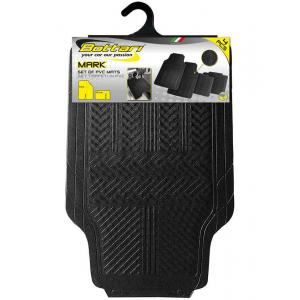 Коврики ПВХ черные BOTTARI MARK 4шт. 14061