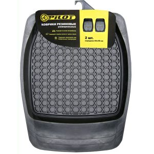 Коврики резиновые Pilot 1029 черные передние 2 шт