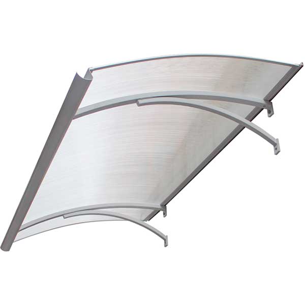 Козырек из поликарбоната с алюминиевой рамой 3 Козырек из поликарбоната с алюминиевой рамой 3