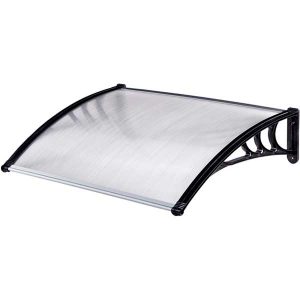 Козырек из поликарбоната с пластиковой рамой 5