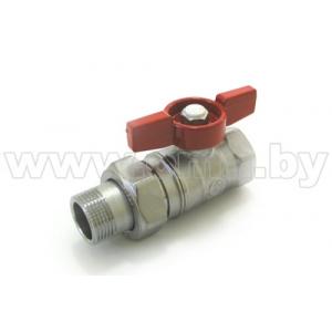 Кран шар. ДУ- 25 В/Н со сгон бабочка Giacomini R259 Х007