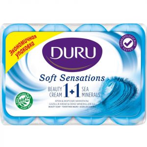 Крем-мыло DURU 1+1 Морские минералы 4х90 г