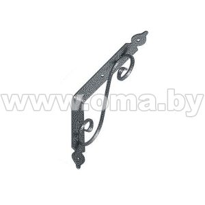 Кронштейн декоративный WOZ 240 240*190 мм черный мрамор HB. Арт. 592201.