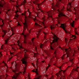 Щебень декоративный гранитный окрашенный бордовый 20 кг