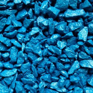 Щебень декоративный гранитный окрашенный синий 20 кг