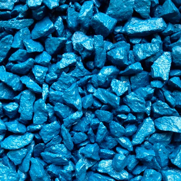 Щебень декоративный гранитный окрашенный синий 20 кг Щебень декоративный гранитный окрашенный синий 20 кг