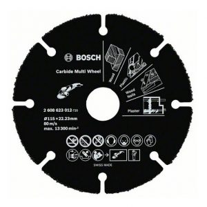 Круг твердосплавный отр. 115х22мм (по дереву для УШМ) BOSCH 2608623012