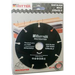 Круг твердосплавный отр. 125х22мм (по дереву для УШМ) RITTER PS30101250