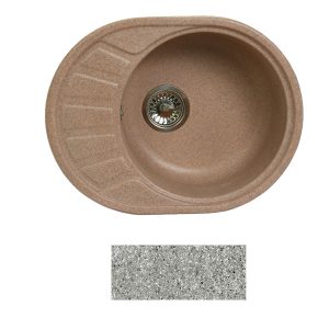 Кухонная мойка Fosto КМ 58-45 (251 искристый серый)