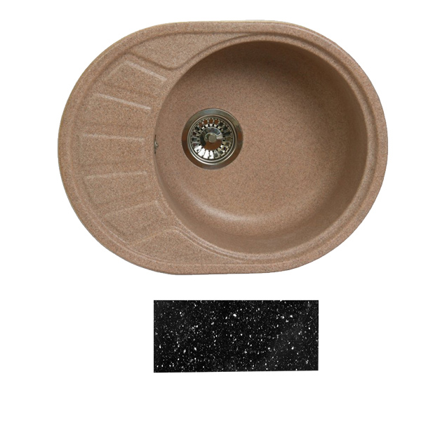 Кухонная мойка Fosto КМ 58-45 (420 обсидиан) Кухонная мойка Fosto КМ 58-45 (420 обсидиан)