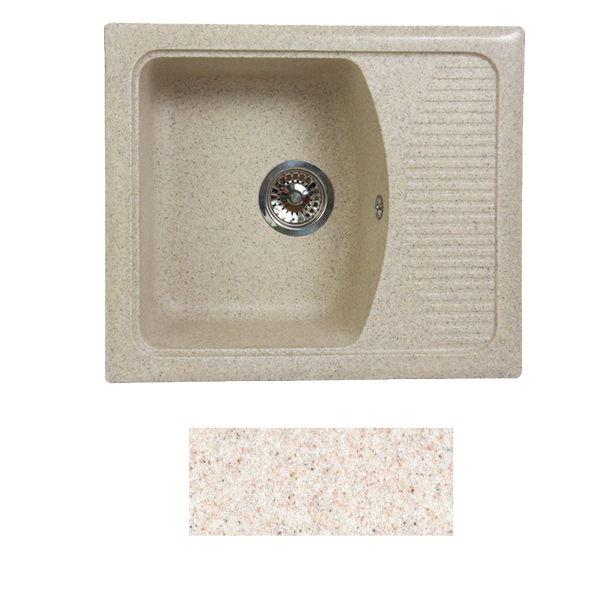 Кухонная мойка Fosto КМ 58-50 замороженный персик Кухонная мойка Fosto КМ 58-50 замороженный персик