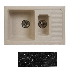 Кухонная мойка Fosto КМ 77-49 обсидиант