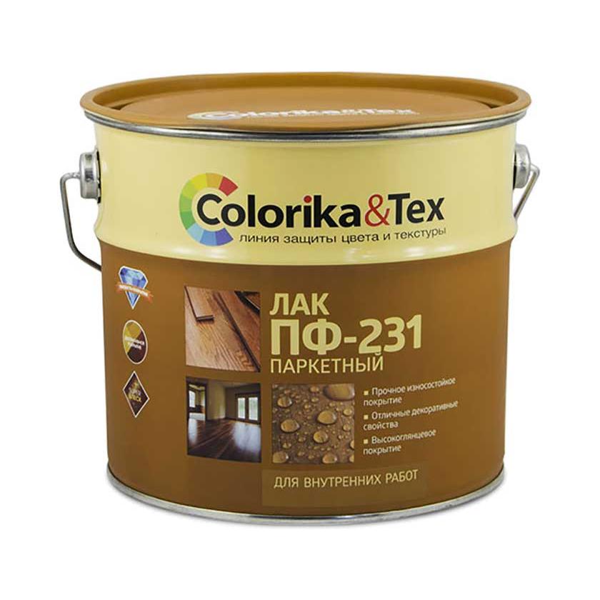 Лак паркетный глянцевый Colorika Tex ПФ-231 Лак паркетный глянцевый Colorika Tex ПФ-231
