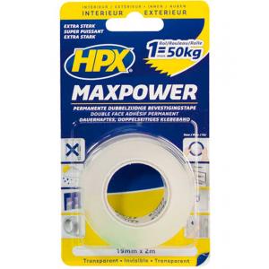 Лента двухсторонняя MAXPOWER 19 ммх2 м