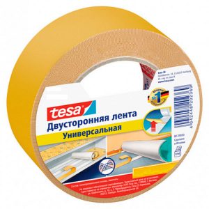 Лента клейкая двусторонняя универсальная TESA 25м*50мм