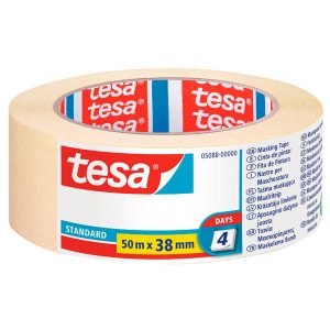 Лента клейкая малярная (крепп) защитная 4 дня TESA 50м*38мм