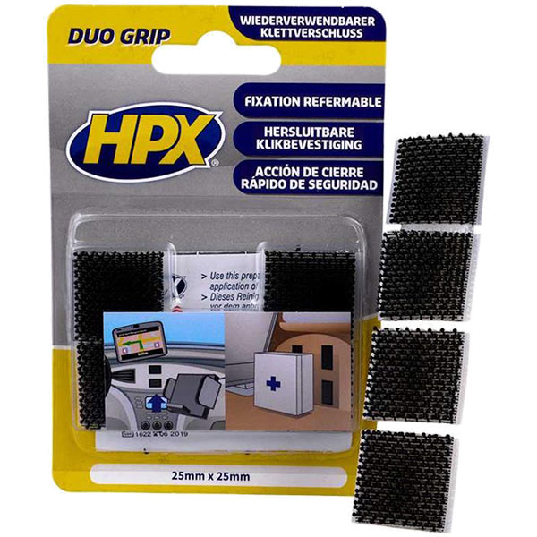 Лента самоклеющ. для крепления аксессуаров DUO GRIP 25мм*25мм 4шт черная Лента самоклеющ. для крепления аксессуаров DUO GRIP 25мм*25мм 4шт черная