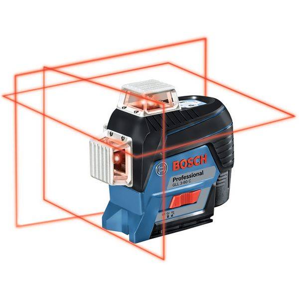 Линейный лазерный нивелир BOSCH 3-80 C Professional (0601063R00) Линейный лазерный нивелир BOSCH 3-80 C Professional (0601063R00)