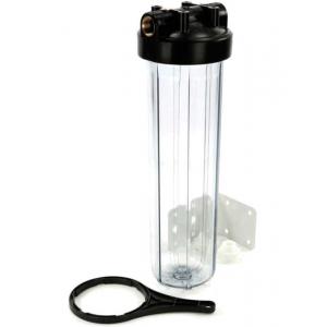 Магистральный корпус Аква Про 426 20ВВ прозрачный с латунными вставками