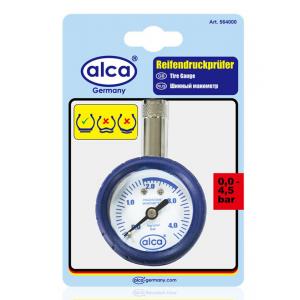Манометр шин автомобиля Колесо (бытовой) ALCA А564