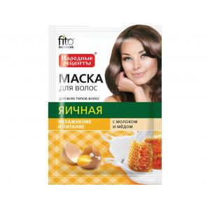 Маска д/волос FITO КОСМЕТИК Яичная с молоком и медом