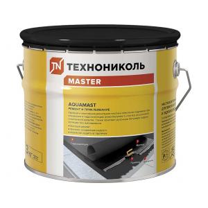 Мастика битумная для ремонта кровель и гидроизоляции AquaMast 3 кг (РФ)