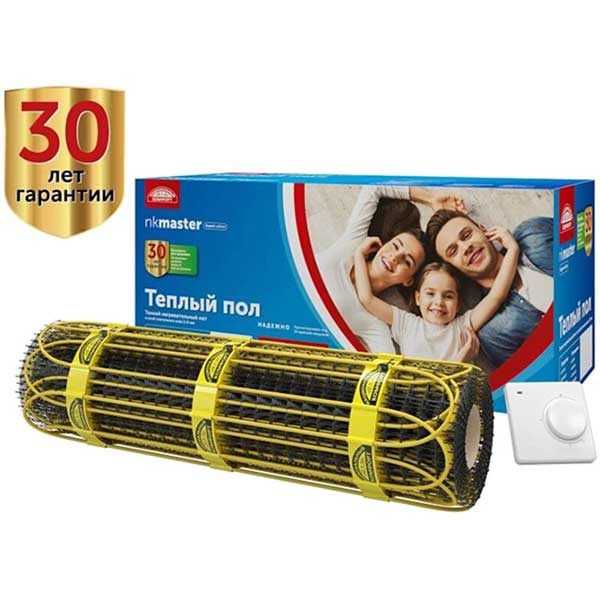 Мат нагревательный с терморегулятором NK master 2НК 150 Вт/1 Мат нагревательный с терморегулятором NK master 2НК 150 Вт/1