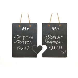 Меловая/грифельная доска Mr and Ms