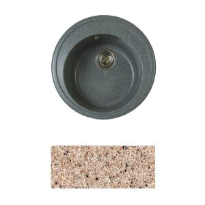 Мойка Fosto КМД 51К Песочный пляж №300 с сифоном