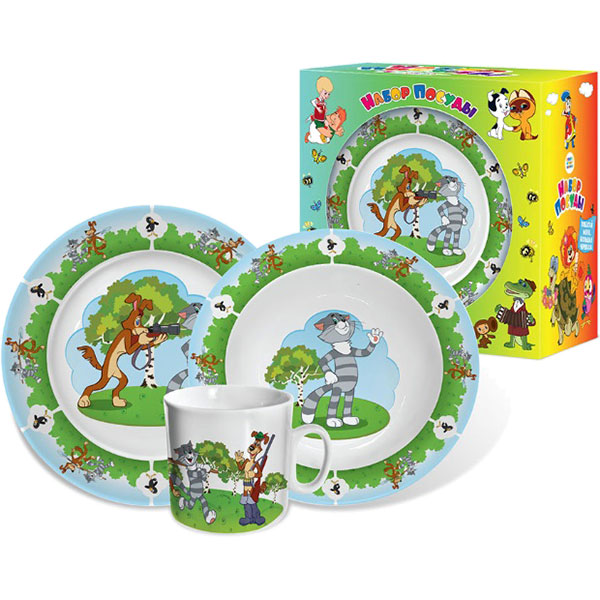 Набор посуды детский Простоквашино Набор посуды детский Простоквашино