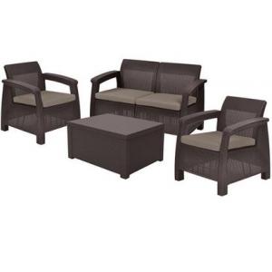 Комплект садовой мебели Keter Tarifa Lounge Set/223787 (коричневый)