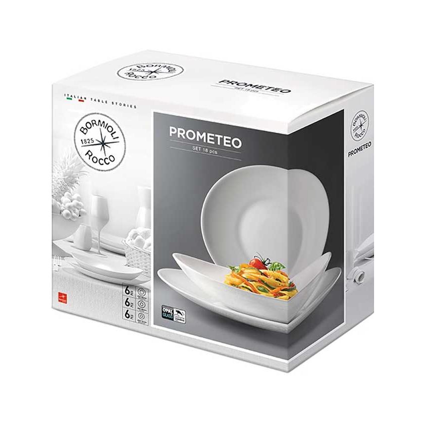 Набор тарелок Bormioli Prometeo 18 Шт Набор тарелок Bormioli Prometeo 18 Шт