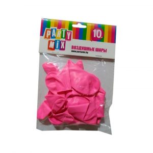 Набор воздушных шаров 12/30 см сердечки Розовый 10 шт