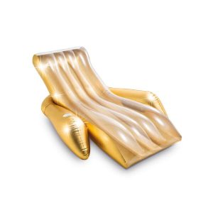 Надувной шезлонг INTEX Shimmering Gold Lounge 56803