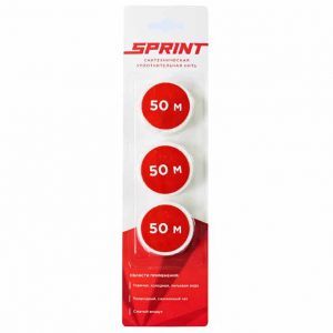 Нить уплотнительная сантехническая Sprint набор катушек 3х50 м