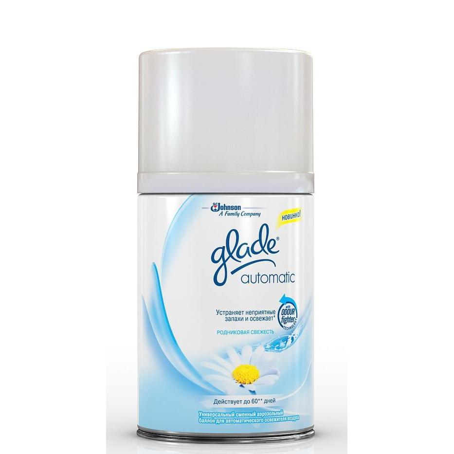 Освежитель воздуха GLADE Automatic Родниковая свежесть сменный баллон Освежитель воздуха GLADE Automatic Родниковая свежесть сменный баллон