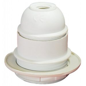 Патрон люстровый Е27 белый арт. 71132 Electraline