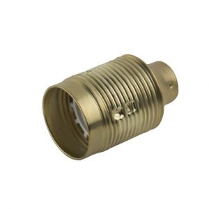 Патрон металлический Е27 4А 250v золотой арт. 71139 Electraline