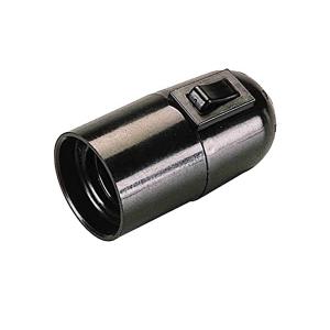 Патрон подвесной с выключателем Е27 черный арт. 71106 Electraline