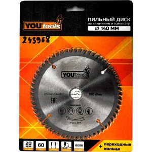 Пила дисковая Yourtools 140/20 мм Z60