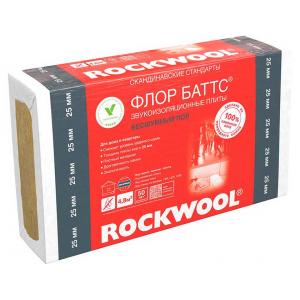 Плита теплоизоляционная ROCKWOOL Флор Баттс 1000х600х25 мм