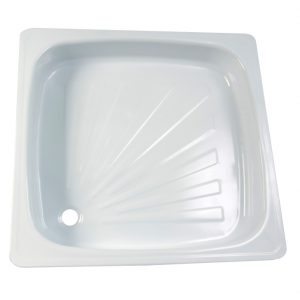 Поддон душевой стальной Сантэкс эмалированный 800х800