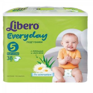 Подгузники д/детей LIBERO EVERYDAY 5 Экстра лардж (11-25кг) 38шт