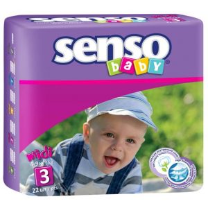 Подгузники д/детей SENSO BABY midi В 3-22