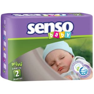 Подгузники д/детей SENSO BABY mini В 2-26