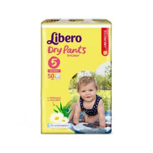 Подгузники-трусики д/детей LIBERO DRY PANTS 5 Макси плюс (10 - 14кг) 50шт
