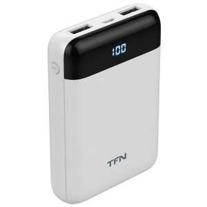 Портативное зарядное устройство TFN Mini LCD 10000mAh (белый)